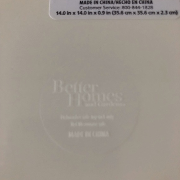 Better Homes & Gardens navy blue & white Melamine Graphic Floral Square Platter - Picture 4 of 5